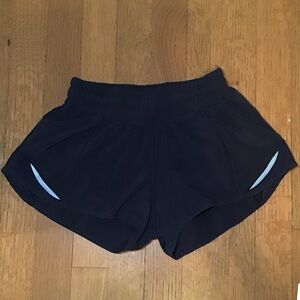 Lululemon True Navy Hotty Hot Shorts